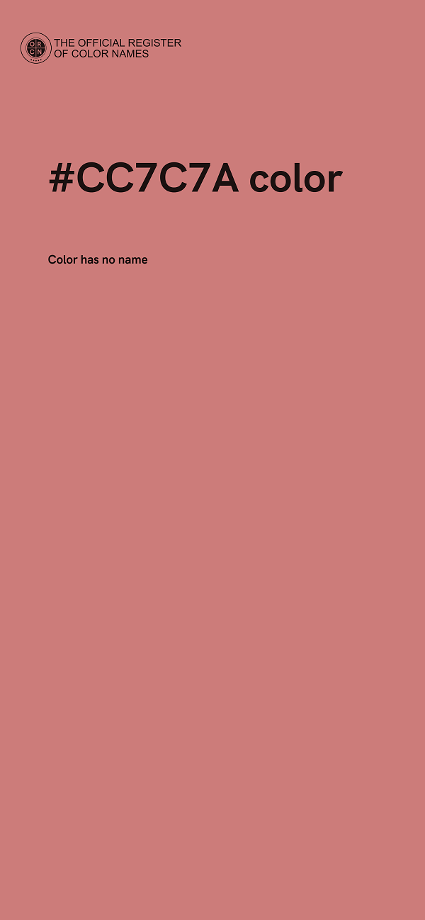 #CC7C7A color image