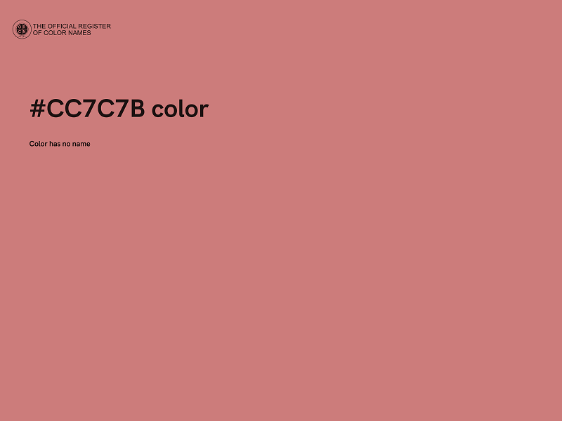 #CC7C7B color image