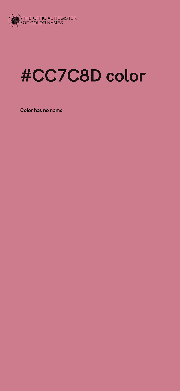 #CC7C8D color image
