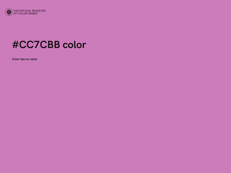 #CC7CBB color image