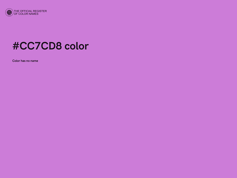 #CC7CD8 color image
