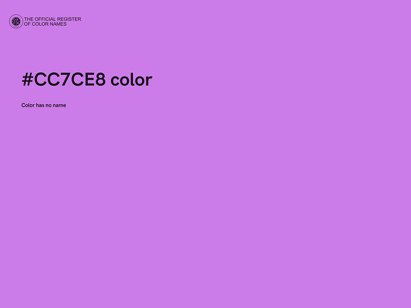 #CC7CE8 color image