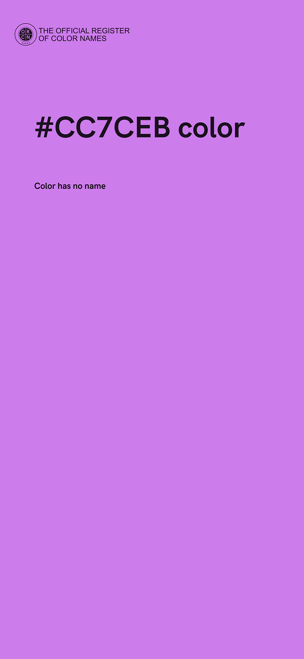 #CC7CEB color image