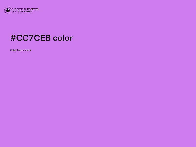 #CC7CEB color image