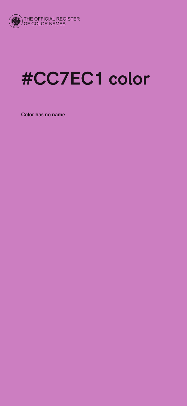 #CC7EC1 color image