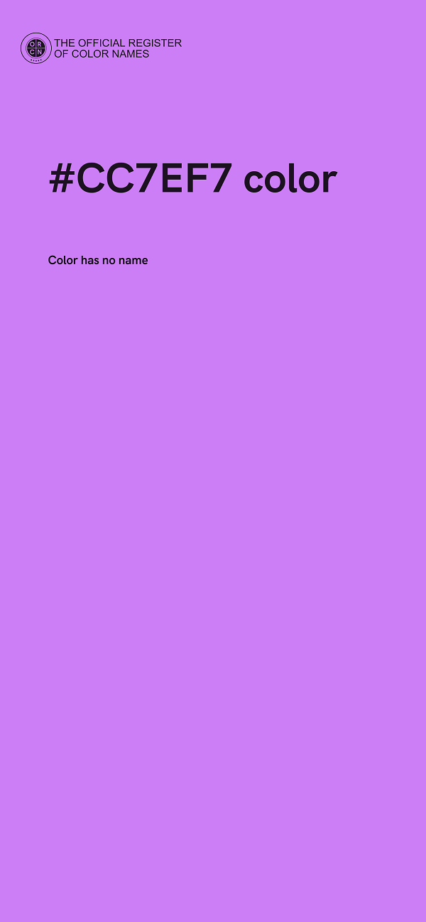 #CC7EF7 color image