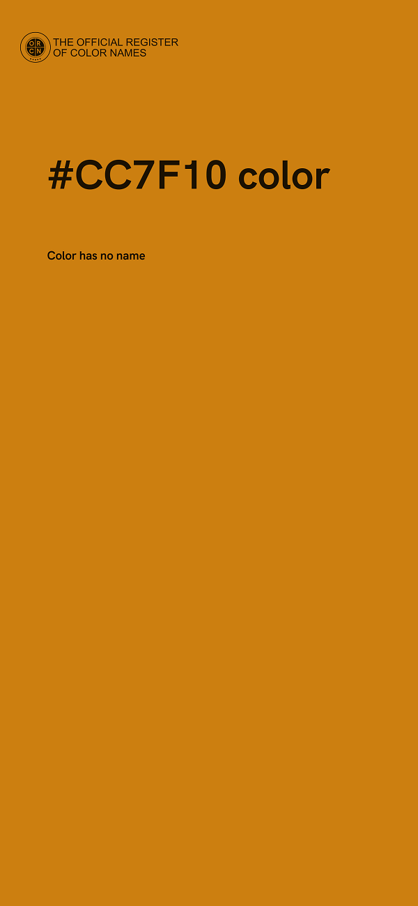 #CC7F10 color image