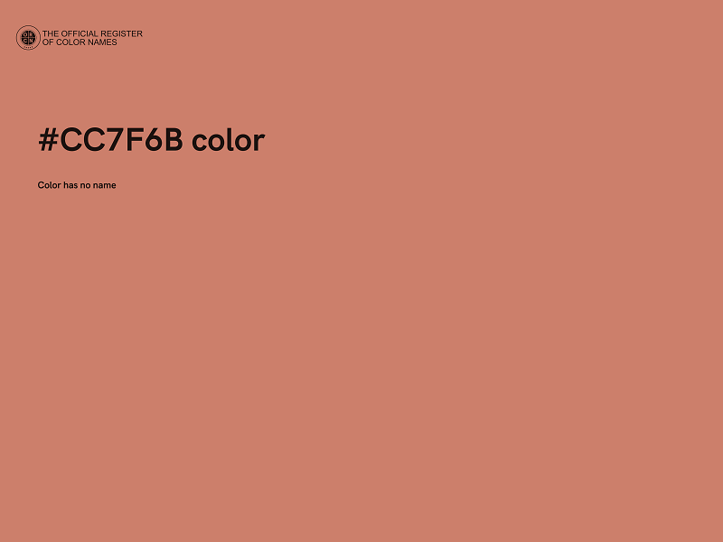 #CC7F6B color image