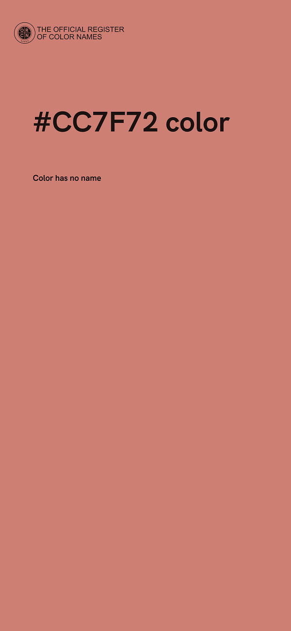 #CC7F72 color image