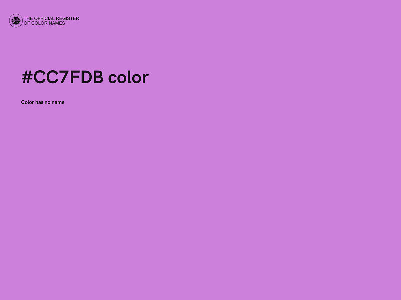 #CC7FDB color image