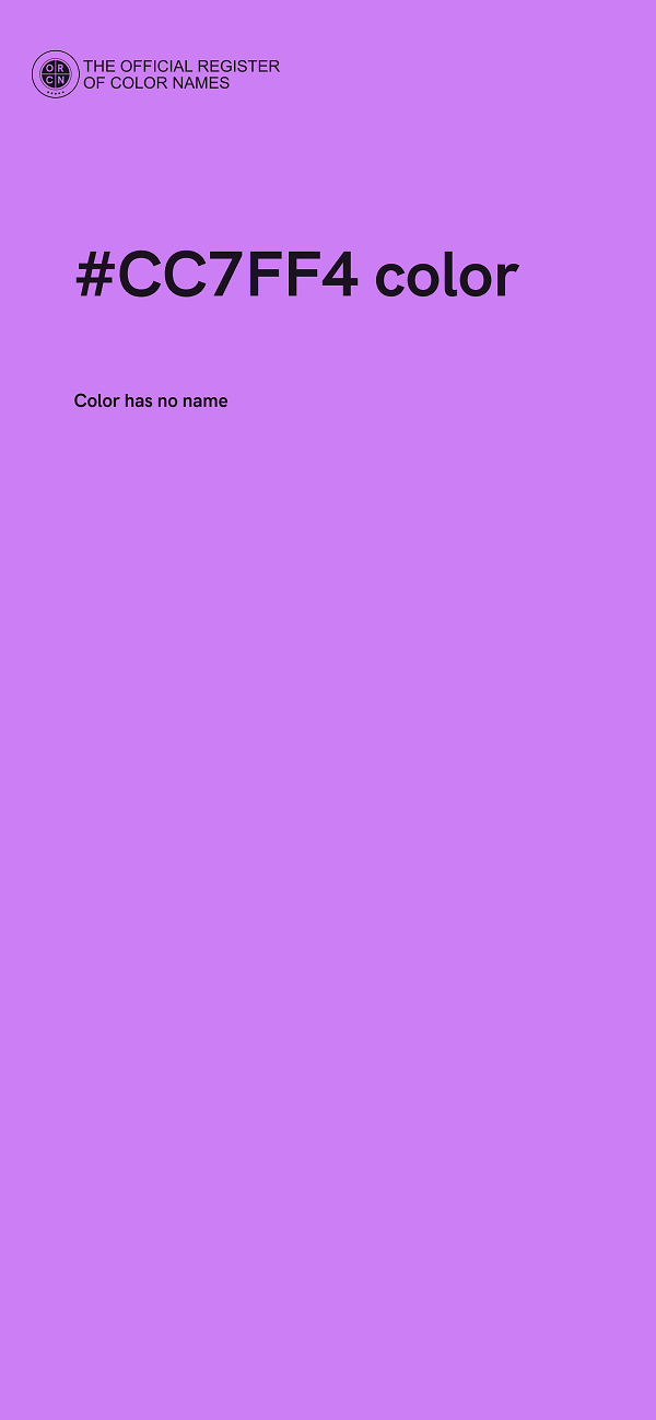 #CC7FF4 color image