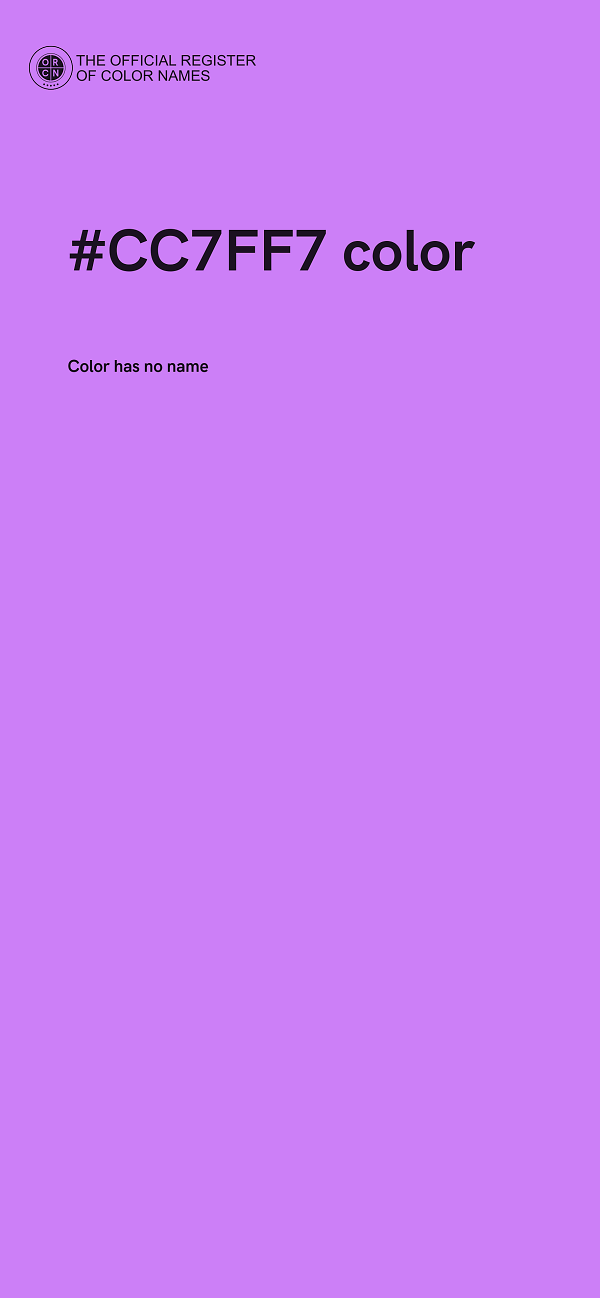 #CC7FF7 color image