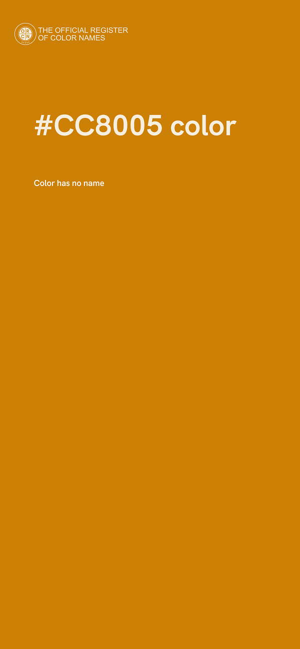 #CC8005 color image