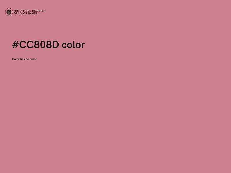 #CC808D color image