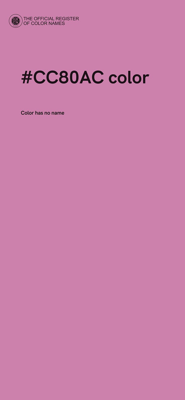 #CC80AC color image
