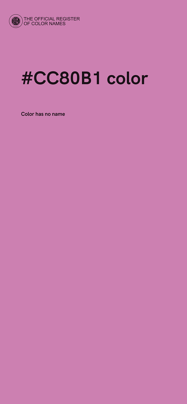 #CC80B1 color image