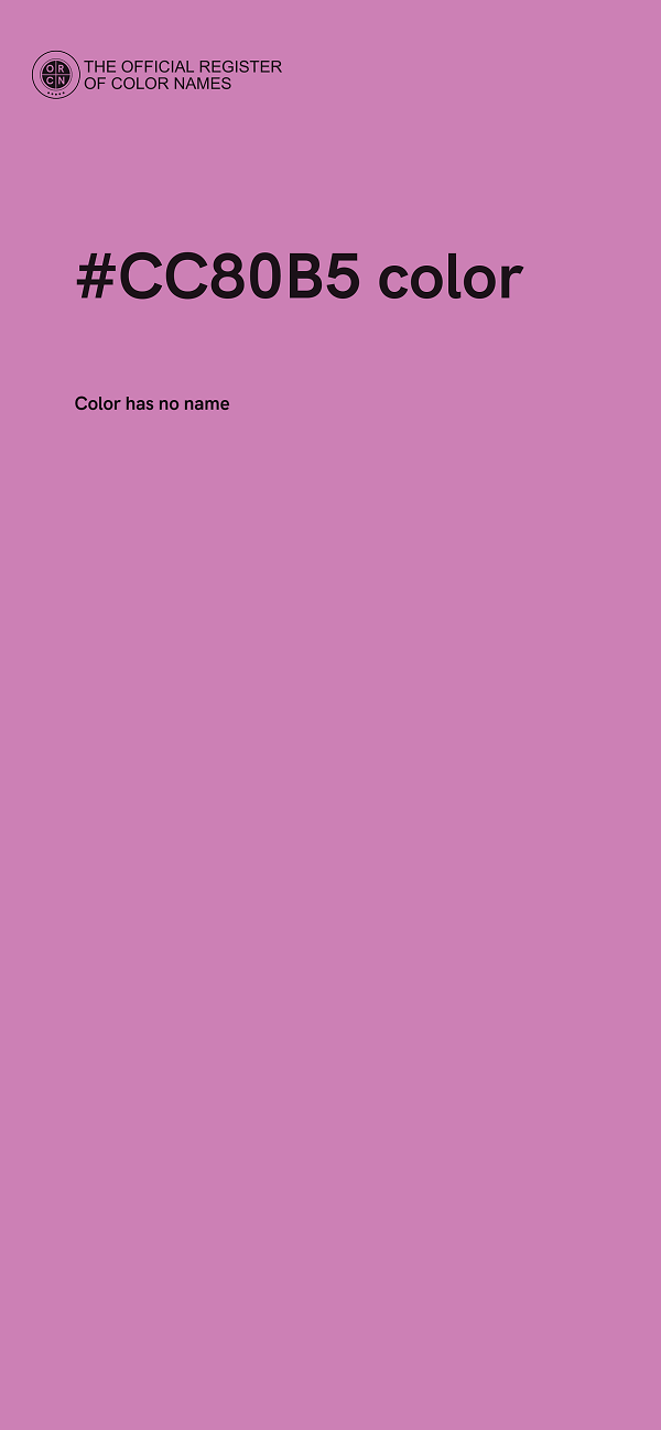 #CC80B5 color image