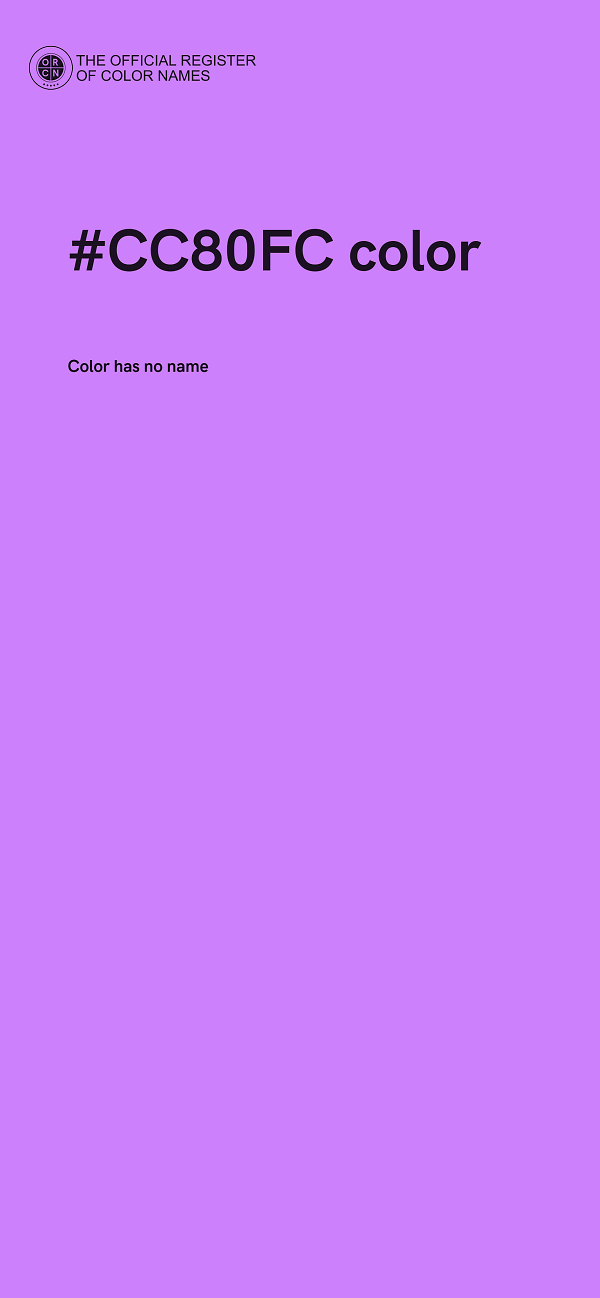 #CC80FC color image