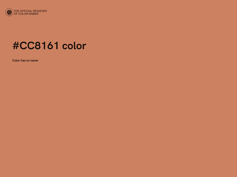 #CC8161 color image