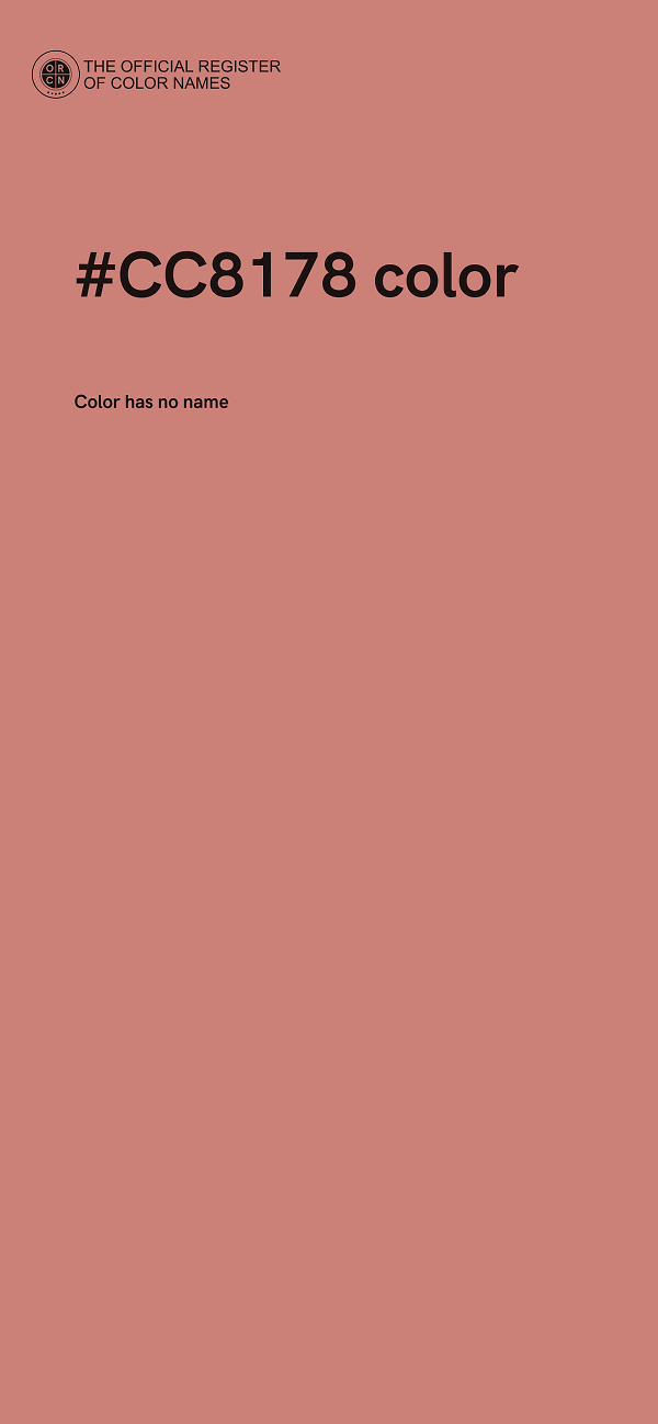 #CC8178 color image