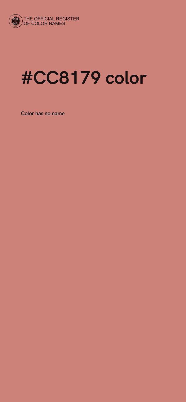 #CC8179 color image