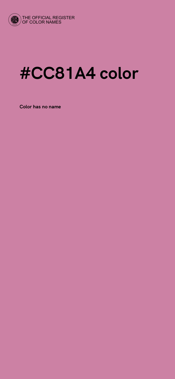 #CC81A4 color image