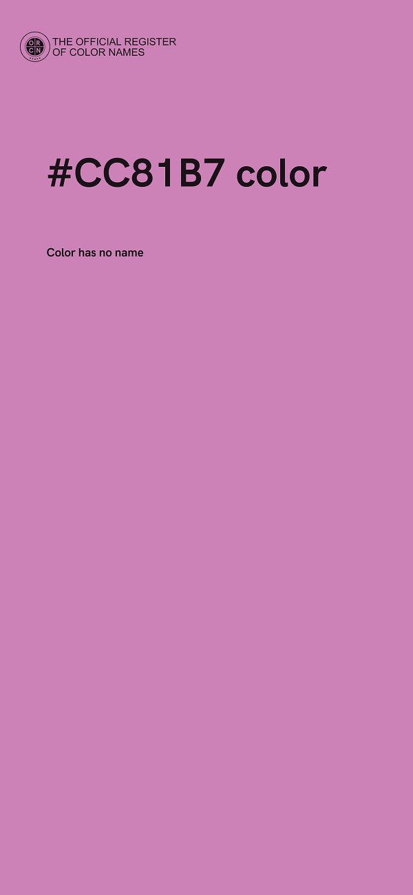 #CC81B7 color image