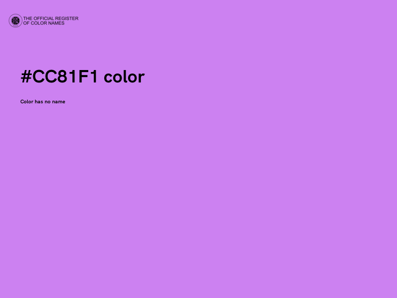 #CC81F1 color image