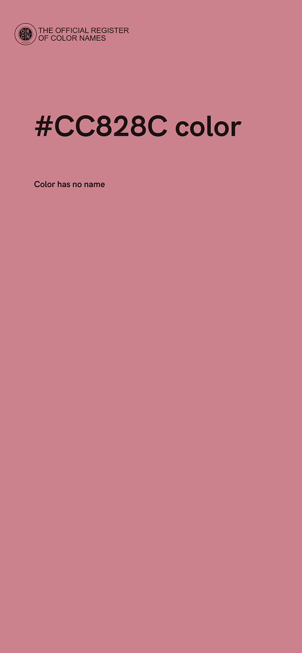 #CC828C color image