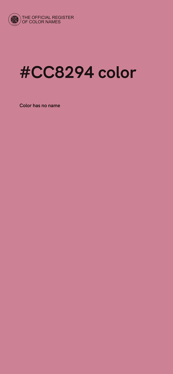 #CC8294 color image