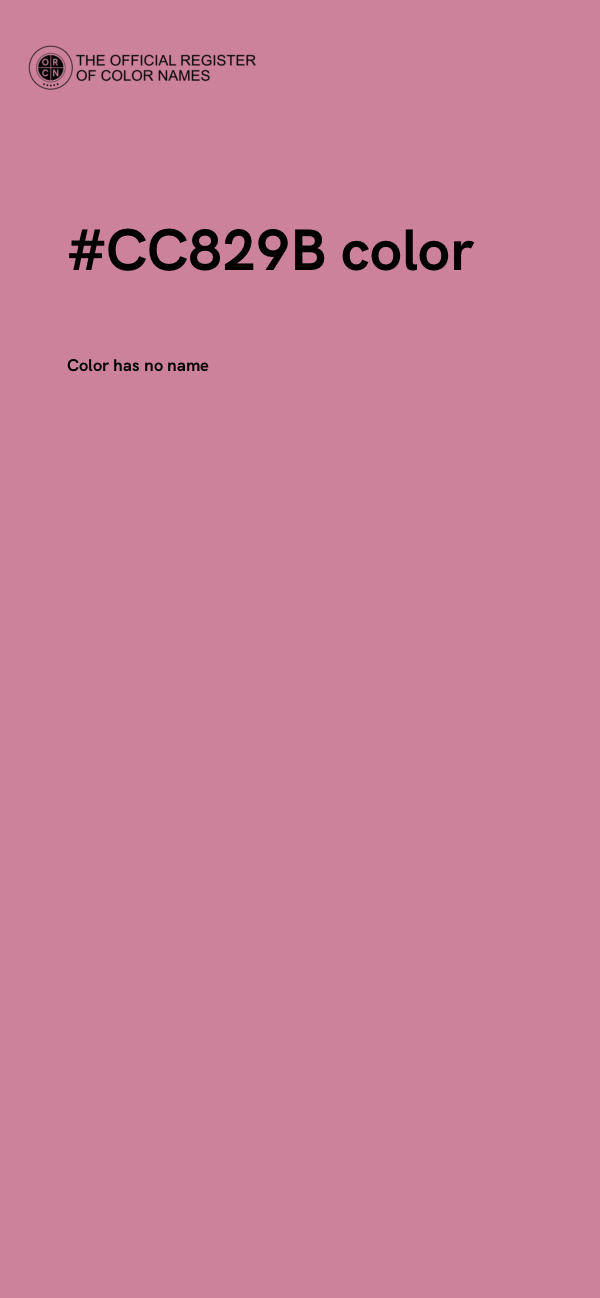 #CC829B color image