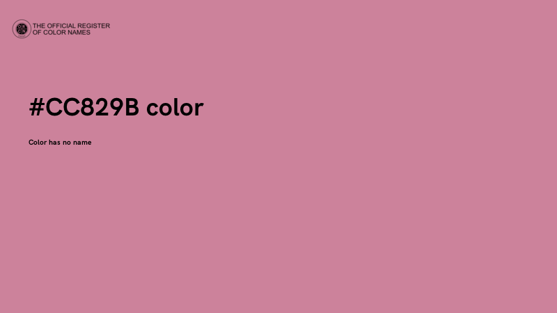 #CC829B color image