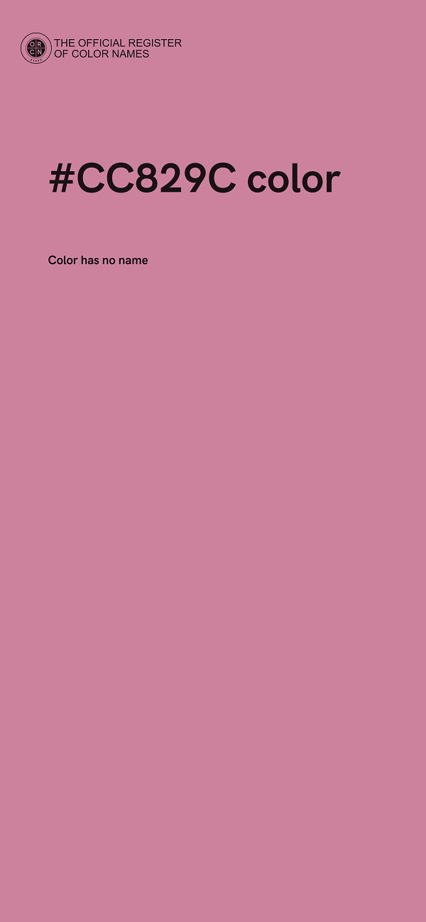 #CC829C color image