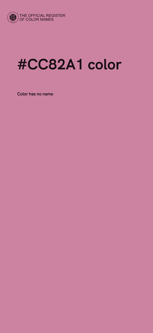 #CC82A1 color image