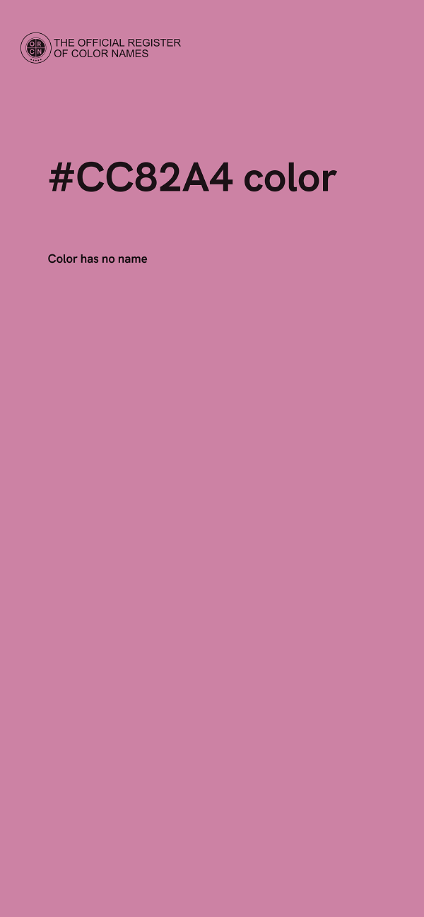 #CC82A4 color image