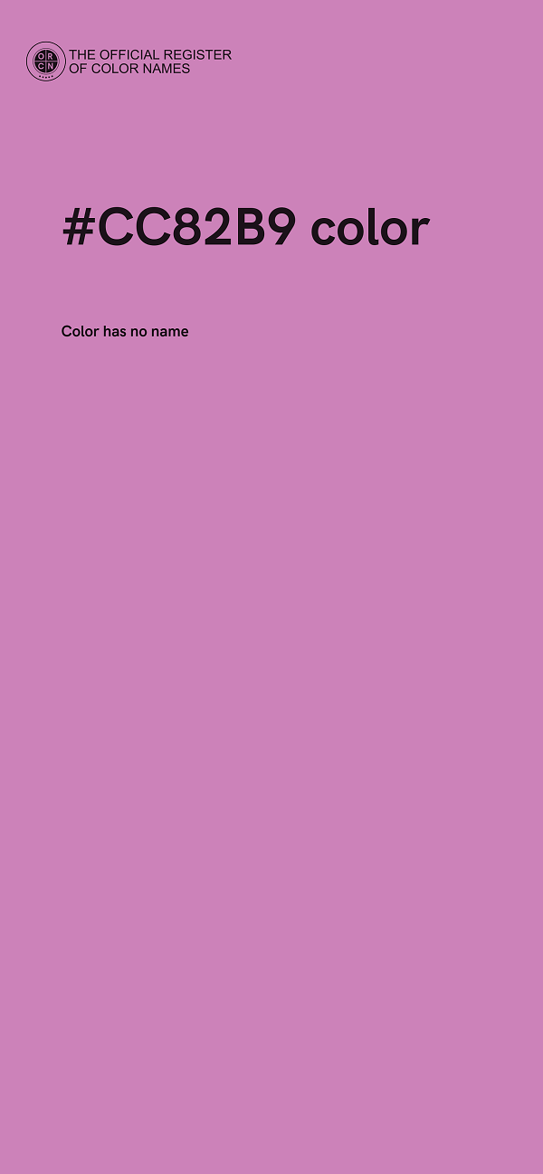 #CC82B9 color image