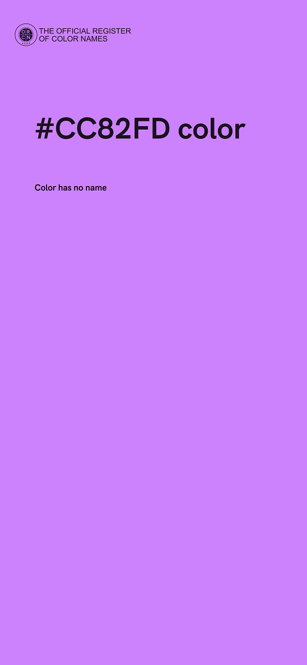 #CC82FD color image