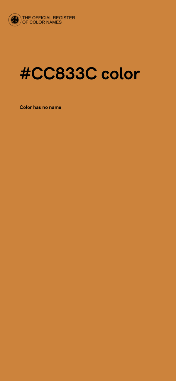 #CC833C color image