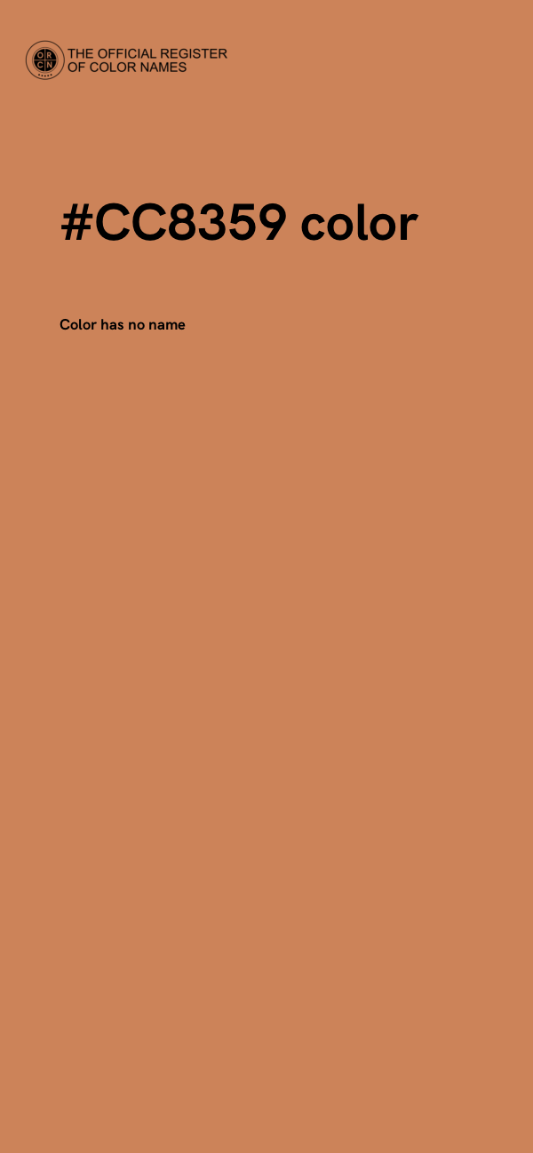 #CC8359 color image