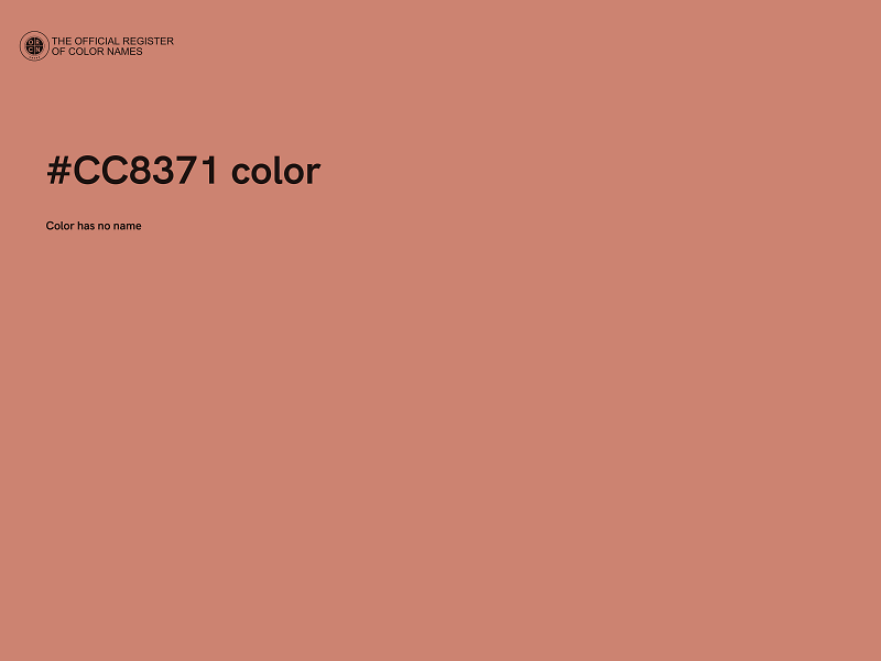 #CC8371 color image
