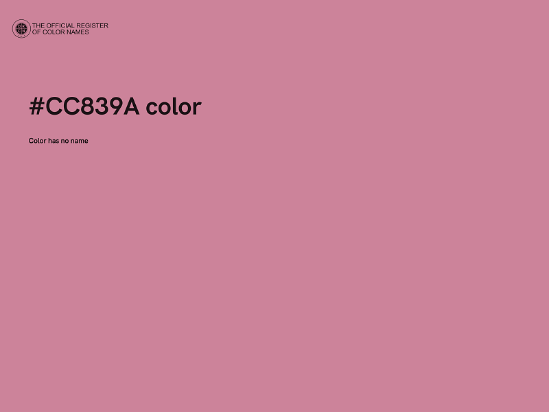 #CC839A color image