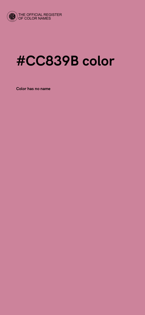 #CC839B color image