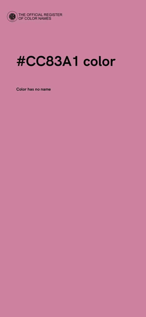 #CC83A1 color image