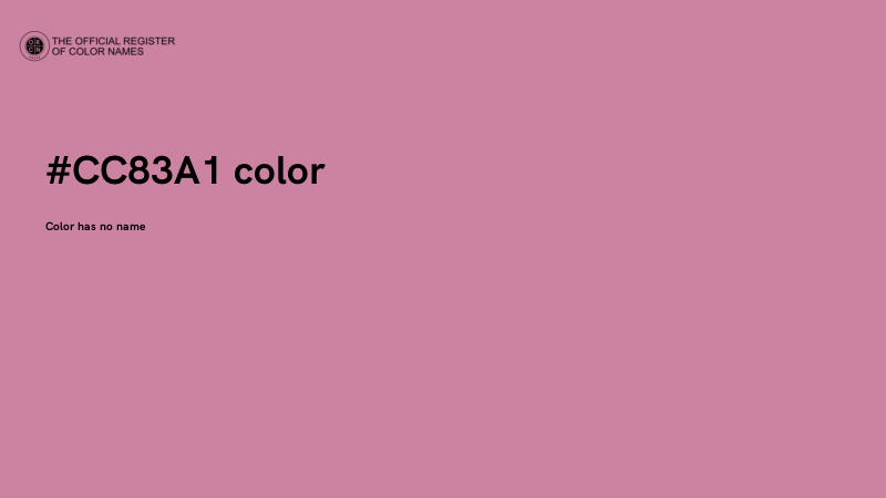 #CC83A1 color image