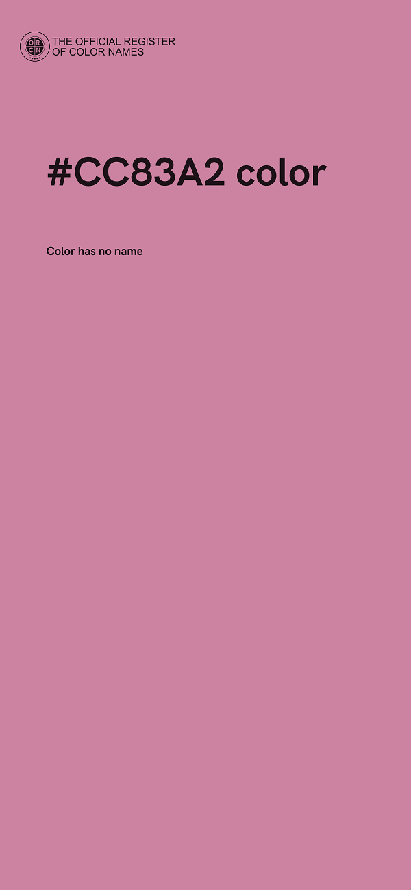 #CC83A2 color image