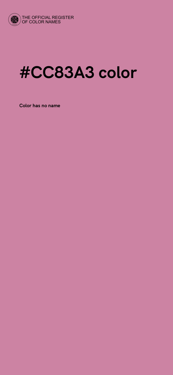 #CC83A3 color image