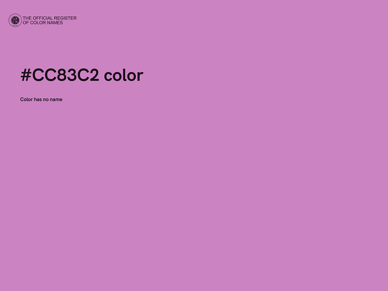 #CC83C2 color image
