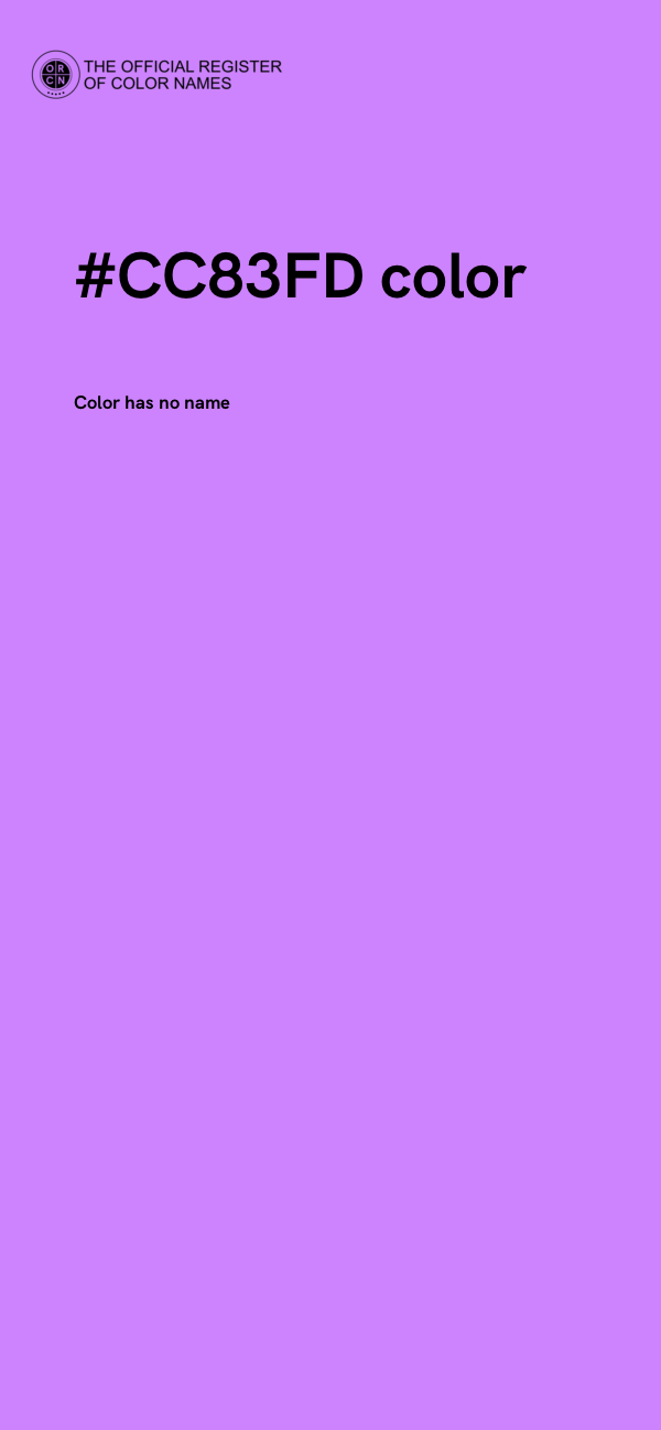 #CC83FD color image