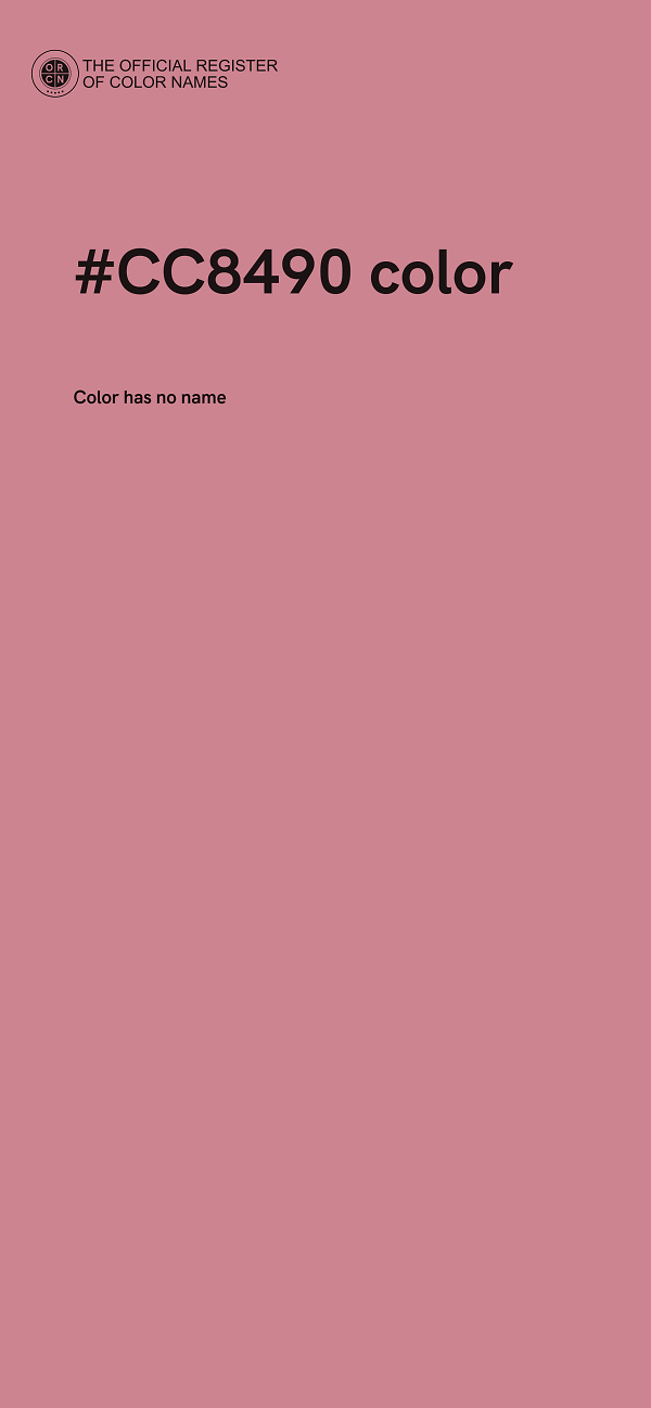 #CC8490 color image