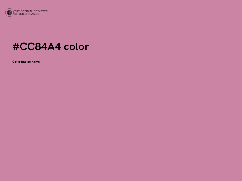 #CC84A4 color image